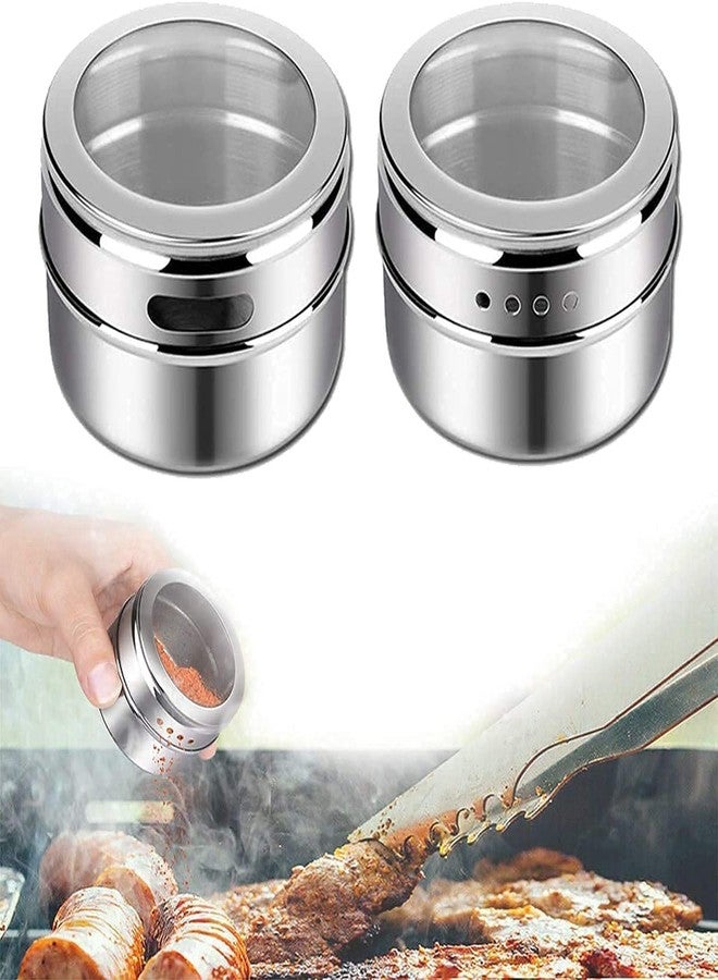 Avenn Multipurpose 4 Pieces Stainless Steel Magnetic Spice Rack | Masala Rack Holder Set | Condiment Set | Spice Container | Storage Jar Tins | Magnetic Spice Rack - Image 5